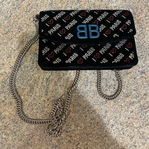 Authentic BB "I Love Paris" Wallet On Chain